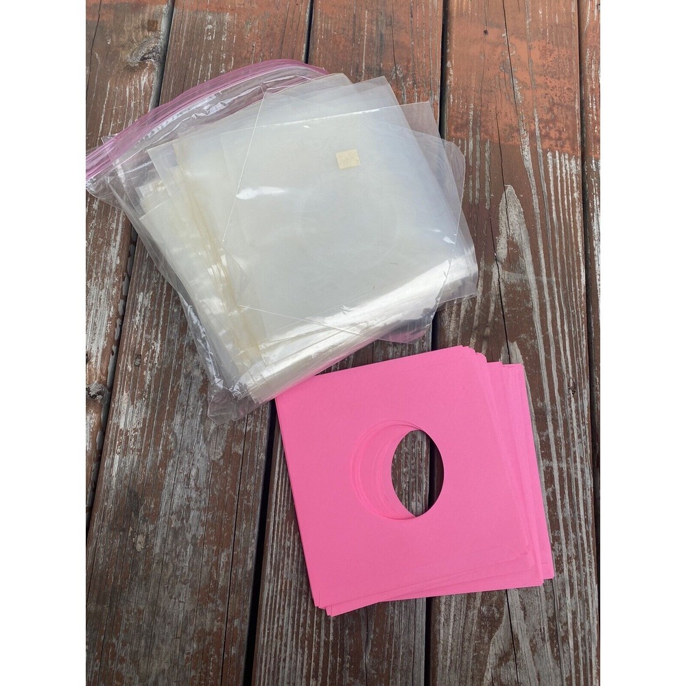 Outer Sleeves Lot for 45 RPM 7" Records Poly Plastic Paper Vinyl